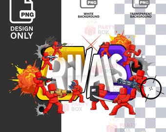 Bundle Roblox Rivals 3 PNG | Sublimation | Sticker Print | Instant Download