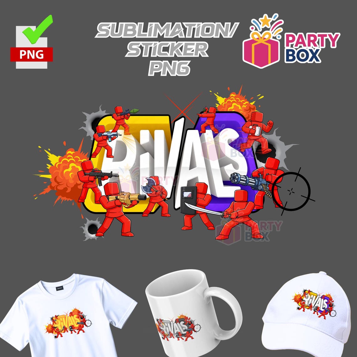 Bundle Roblox Rivals 3 PNG | Sublimation | Sticker Print | Instant ...