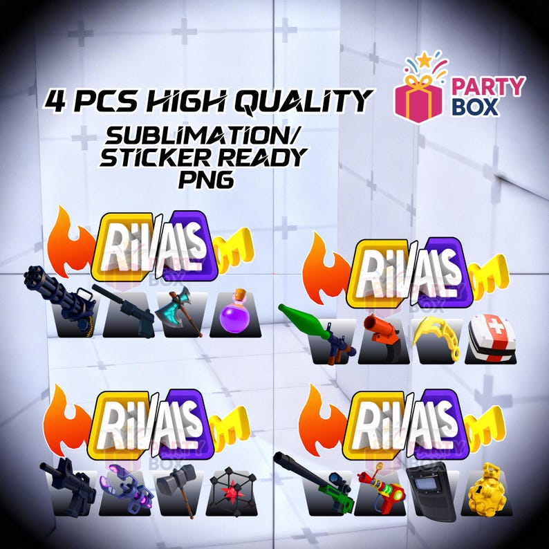 Invis Rivals Sticker Bundle Roblox Rivals PNG | Sublimation | Sticker Print | Instant ...