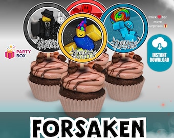 Forsaken Cupcake Toppers | Gamer Birthday Party (Digital Download)