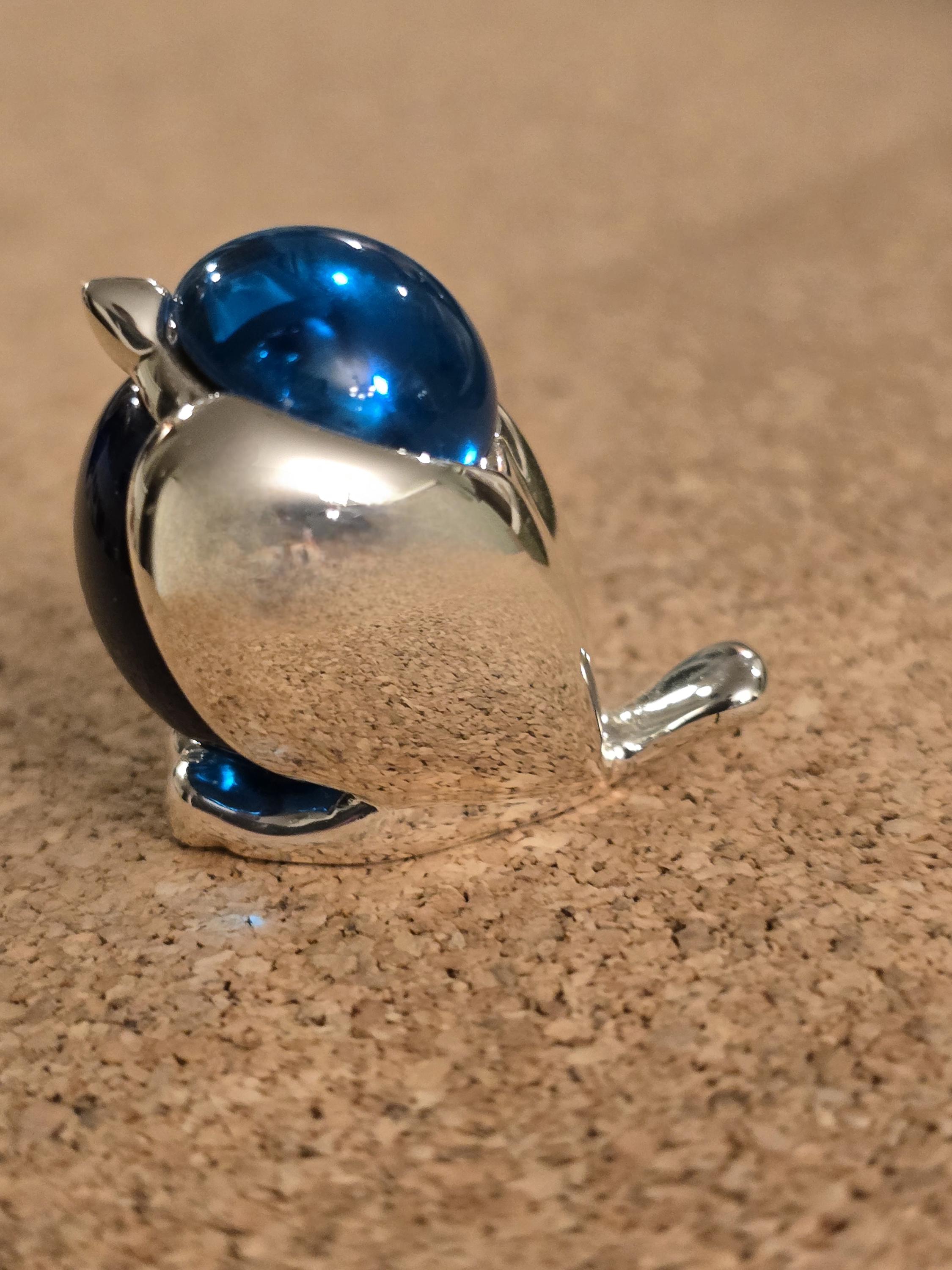 Christofleクリストフル　ペンギンと雛のシルバーフィギュア Christofle Bird - Etsy