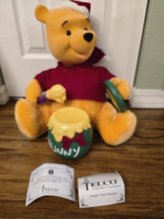 Winnie the Pooh Animated Christmas Motion-ette Hunny Pot Figure