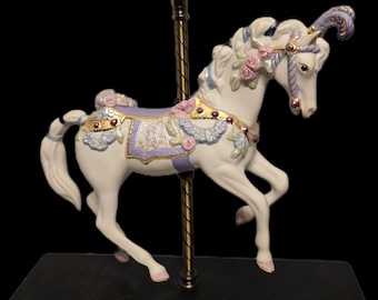 Cybis Porcelain Carousel Horse Sugarplum Sugar Plum 1983 Limited Edition