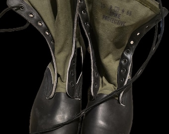 Vintage Vietnam Era US Army Jungle Boots Spike Protective 1988 Men's 10 R NEW