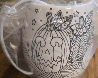 Scentsy Halloween Tricks and Treats Black White Jack Cat Wax Warmer