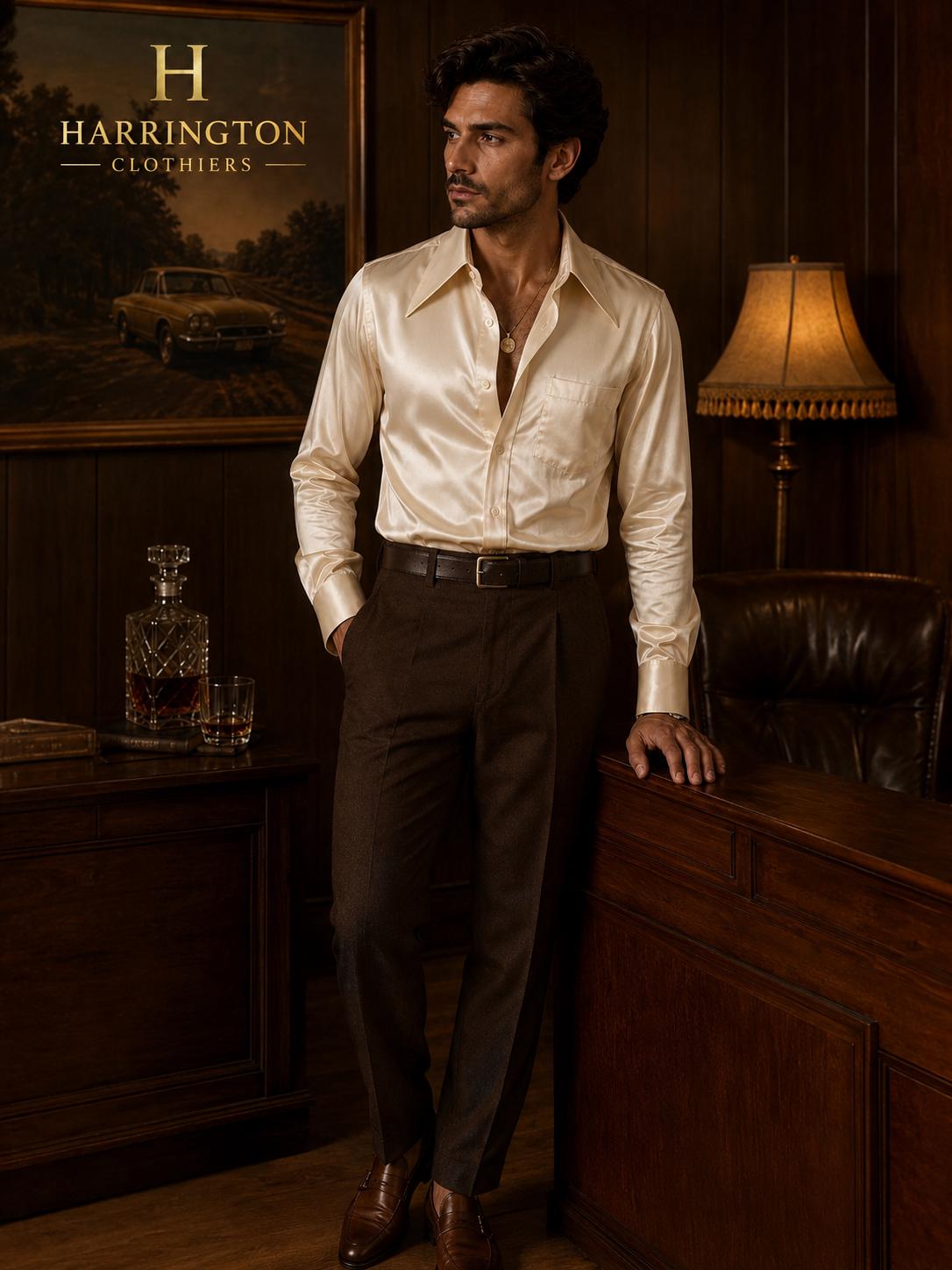 champagne color dress shirt for Men Color:Forest-Green Mint Green Beaded Tulle Simple Retro Button down higher priced but lower