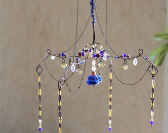 Coquette Room Decor: Bohemian Bead Window Hanging