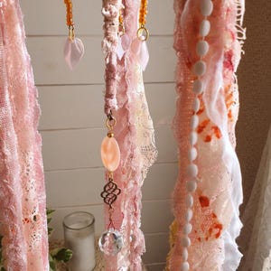 Large coquette Decor Lace Chandelier, Pink Wedding Arch Centerpiece and Isle Decor, Bed Canopy Hanging Decor for a Dreamy Bedroom Atmosphere