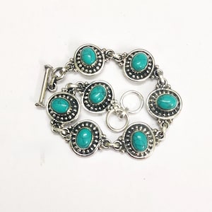 Natural Unique Turquoise Bracelet,925 Sterling Silver, Boho Bracelet, Anniversary Gift , Handmade Bracelet, Gemstone Bracelet,Christmas Gift