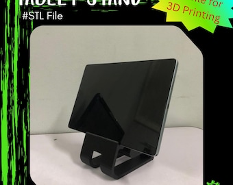 Fichier STL imprimable 3D pour tablette et support pour iPad : organiseur de bureau bricolage moderne
