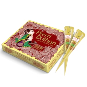 Natural Henna Cones: Prem Dulhan Mehendi, Temporary Tattoo - 12 Pack