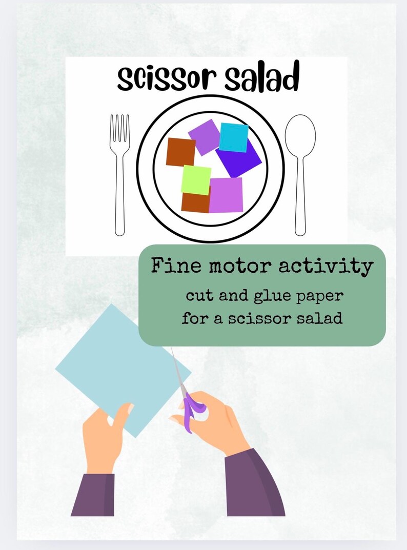 Preschool Nutrition Activity Pack | Eat the Rainbow + Scissor Salad ...