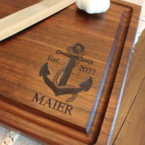 Large Custom Cutting Board Butcher Block, Brisket Board, Charcuterie Board, Personalized Gift, Wedding Gift, Cooking Gift, Grilling Gift