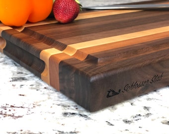 Large Wood Cutting Board Butcher Block, Brisket Board, Charcuterie Board, Wedding Gift, Anniversary Gift, Cooking Gift, Personalized Gift