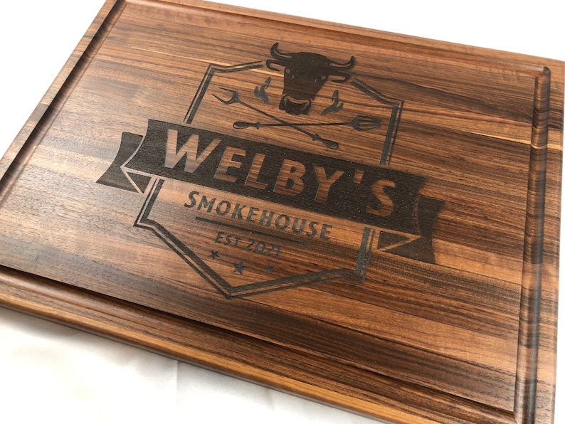 Large Custom Cutting Board Butcher Block, Brisket Board, Charcuterie Board, Personalized Gift, Wedding Gift, Cooking Gift, Grilling Gift image 3