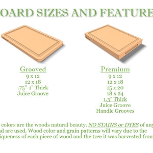 Large Custom Cutting Board Butcher Block, Brisket Board, Charcuterie Board, Personalized Gift, Wedding Gift, Cooking Gift, Grilling Gift image 2