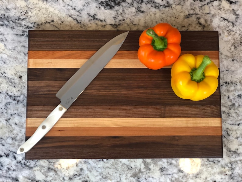 Large Wood Cutting Board Butcher Block Brisket Board Etsy
