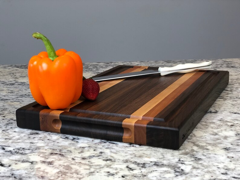 Large Wood Cutting Board Butcher Block Charcuterie Board Etsy