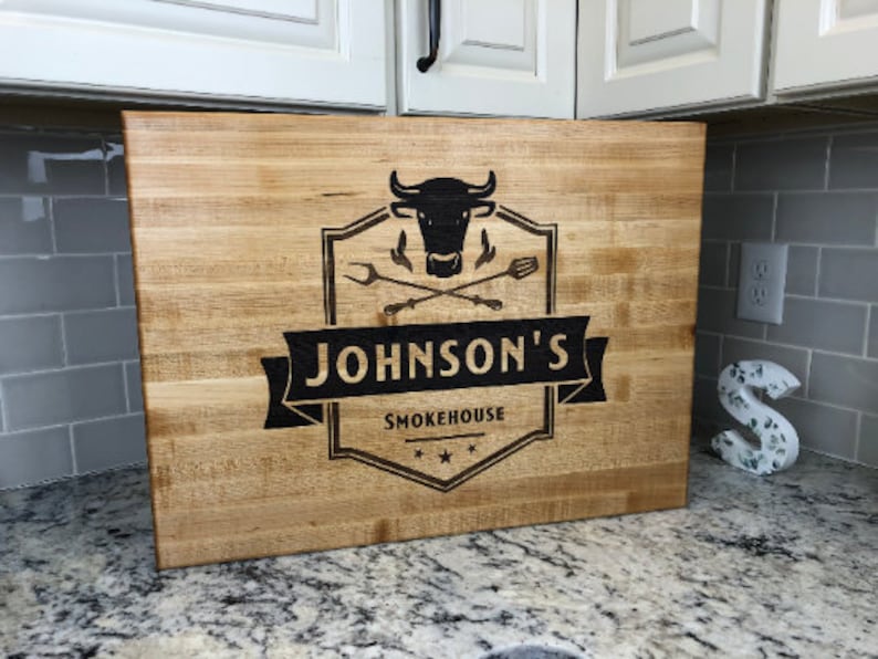 Large Custom Cutting Board Butcher Block, Brisket Board, Charcuterie Board, Personalized Gift, Wedding Gift, Cooking Gift, Grilling Gift image 6