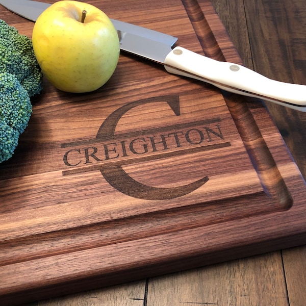 Large Custom Cutting Board Butcher Block, Brisket Board, Charcuterie Board, Personalized Gift, Wedding Gift, Cooking Gift, Grilling Gift