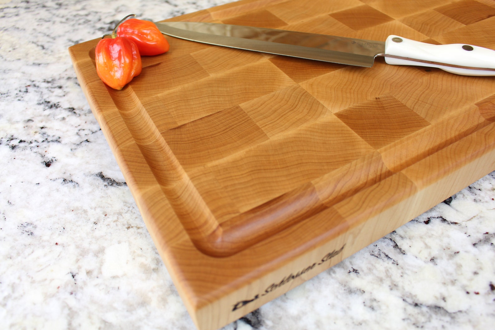 Image of End-Grain Cutting Board (Maple Butcher Block)