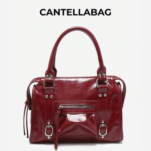 Y2K LEATHER RIDERS TOTOBAG ONE STAR Retro Y2K Biker Punk Tote Bag