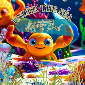 Under the Sea Fun: Sea Creature Activity Book for Kids/Printable Activity Book