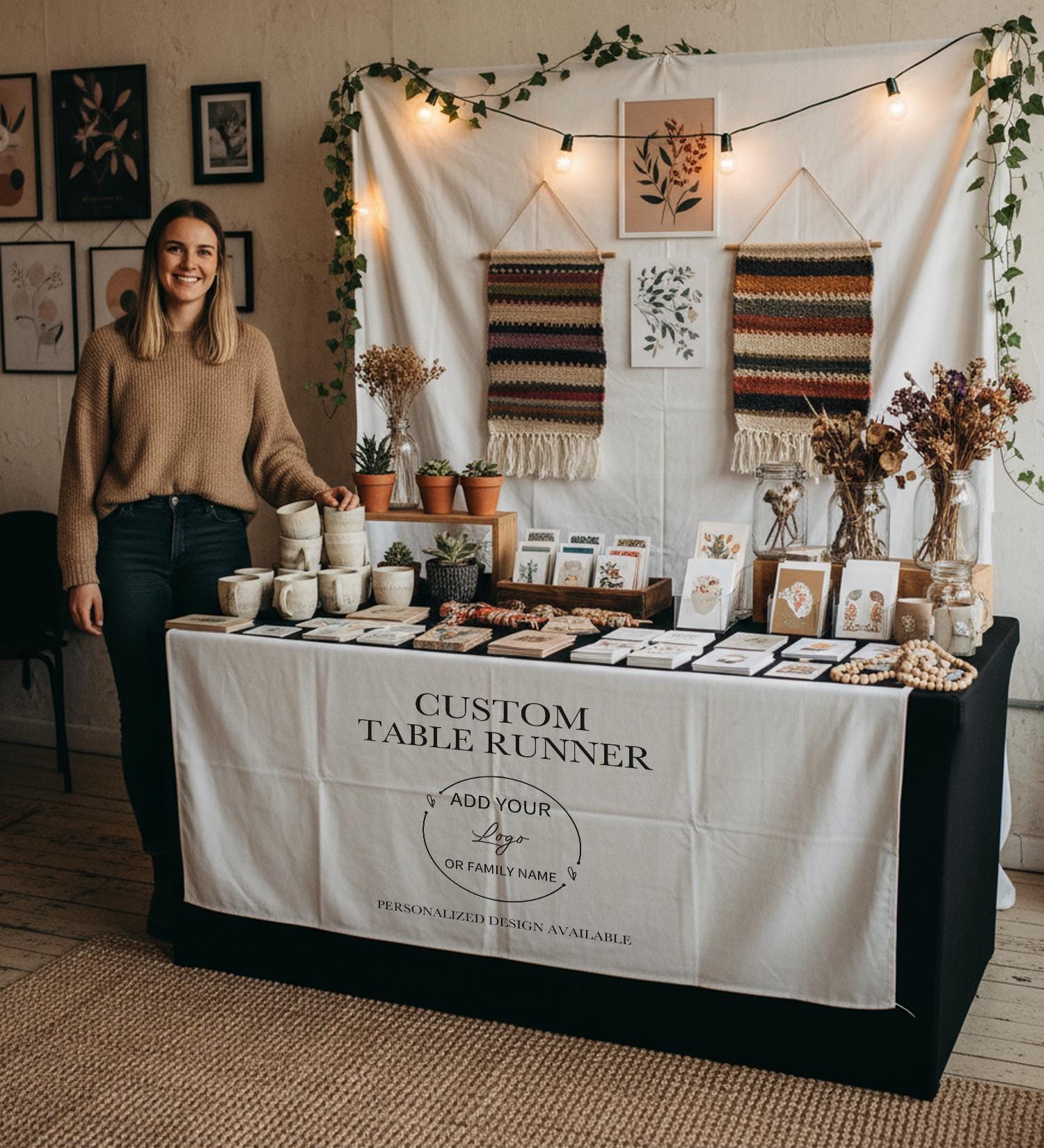 Handmade Table Runner Small - Etsy, image size:1500x1650