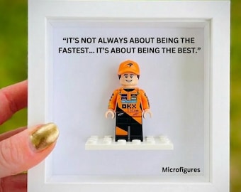 Custom F1 Driver Minifigure  Mc.La.ren Racing Gift Formula 1 Toy