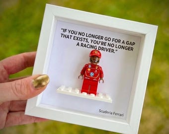 Custom F1 Driver Minifigure  Fer.ra.ri  Racing Gift Formula 1 Toy