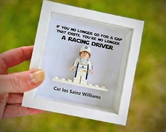 Custom Car los Sainz Williams F1 Minifigure 2025 Racing Suit Toy Gift