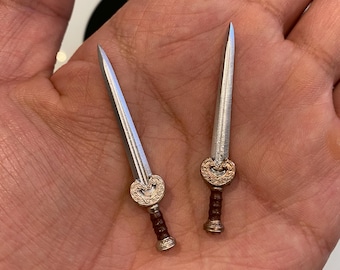 Minitorry Pen Sword Mini Weapon | Rohan Inspired JoJo Accessory for Anime Figures