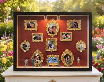 DIY Mini Museum Shadow Box Kit, Couple Keepsake, Valentine Gift