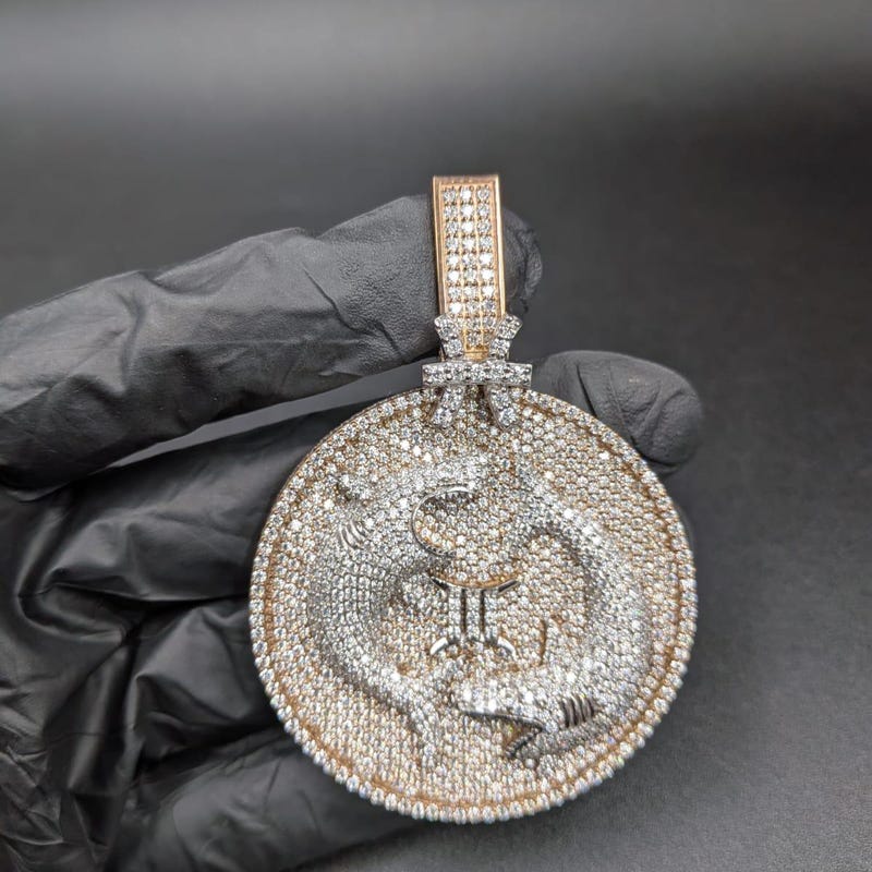 Gemini Pendant Moissanite - Etsy