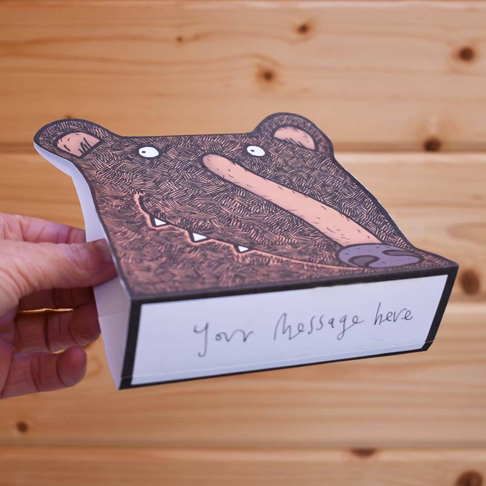 3d-black-bear-card-folding-popup-blank-inside-bear-greeting-etsy