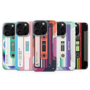 Retro Cassette Tape Phone Case: Pride Colors, Soft TPU Cover