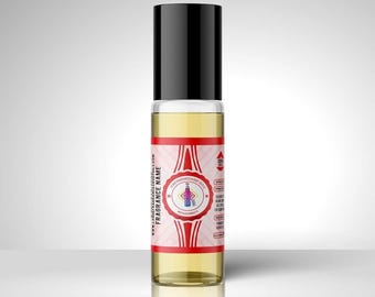 02 Ispirato al profumo da donna Pink Print, flacone roll-on da 1/3 oz, olio per il corpo. Senza alcol.