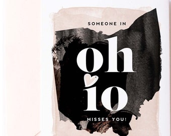 Someone In Ohio Misses You - Love Card