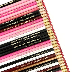 Classroom Must Haves Teacher Supplies Pencils, School Stuff Random Cute Pencils, Gift Idea Funny Saying Pencil Imperfect Bulk Pencils Qty 30