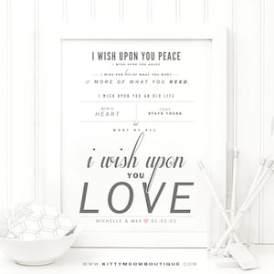 David Ramirez "Find The Light" - Gris y rubor - San Valentín, Regalo de boda, Algodón, Regalo de aniversario de papel, Letras de canciones, Lámina artística