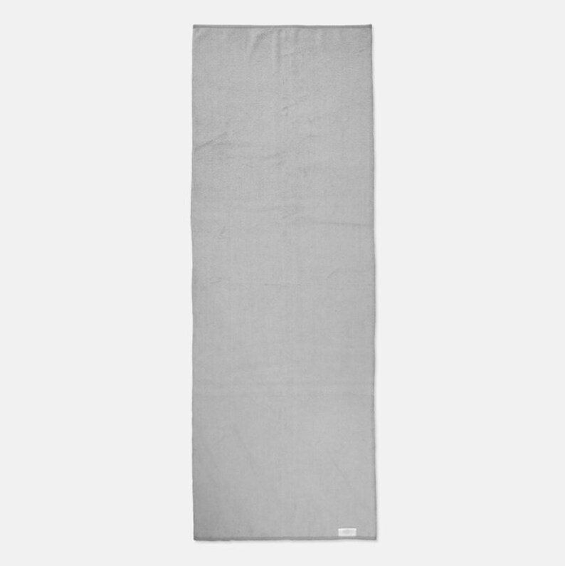 Inspirational Yoga Mat Towel Gray & White Focus Your Energy Etsy