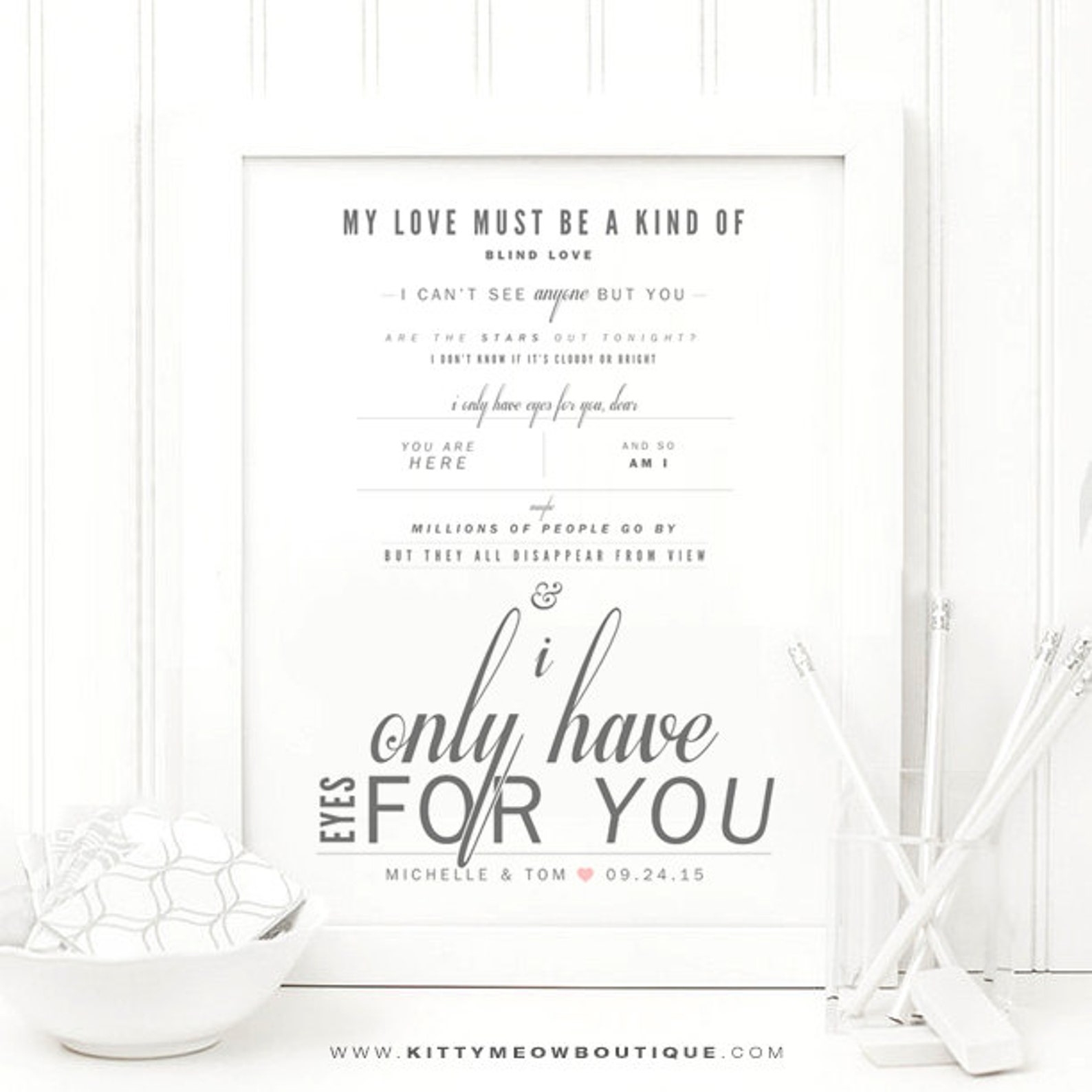 The Flamingos i Only Have Eyes for You Grey & Etsy