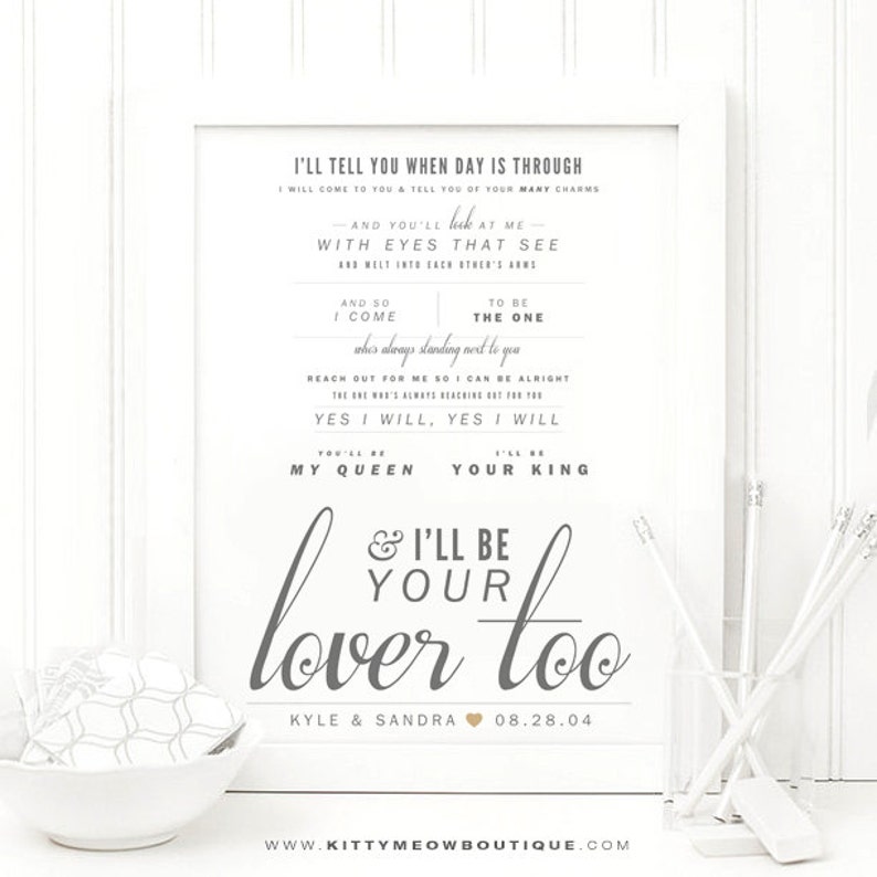 I Ll Be Your Lover Too Lyrics Van Morrison I'll Be Your Lover Too | Etsy