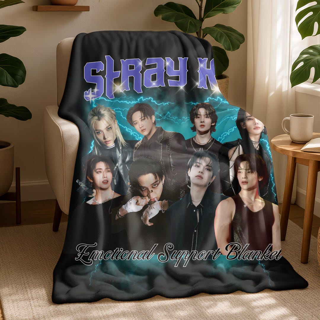 Stray Kids Rug Custom Stray Kids Blanket,cozy Stray Kids Emotional Support Blanket ...