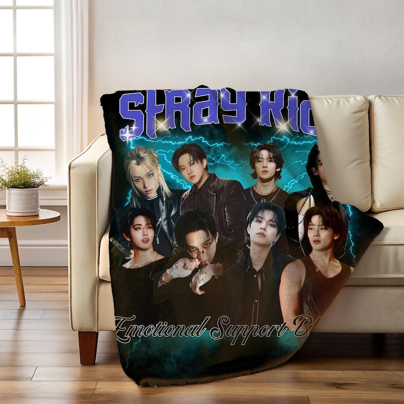 Stray Kids Rug Custom Stray Kids Blanket,cozy Stray Kids Emotional Support Blanket ...