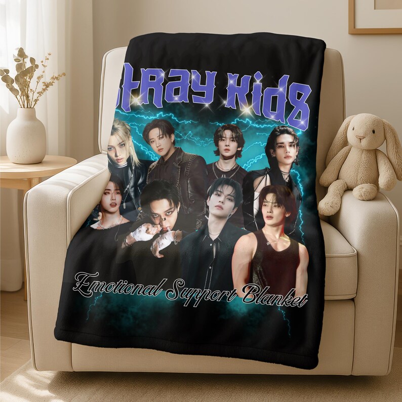 Stray Kids Rug Custom Stray Kids Blanket,cozy Stray Kids Emotional Support Blanket ...