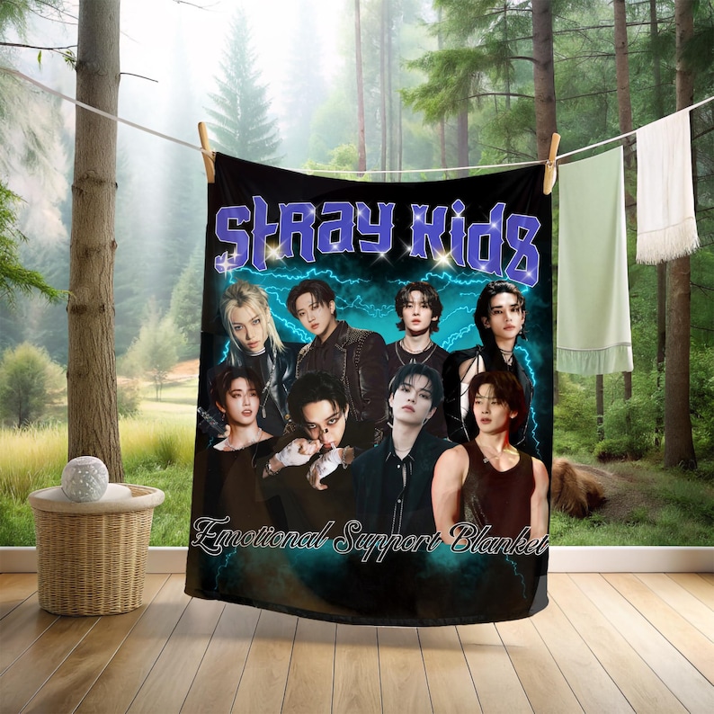 Stray Kids Rug Custom Stray Kids Blanket,cozy Stray Kids Emotional Support Blanket ...
