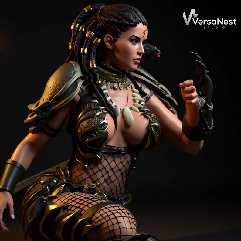 Sci-fi warrior collectible 3D print model