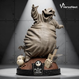 Oogie Boogie, stampa 3D STL / Statua di Nightmare Before Christmas / Scala 1:6, download digitale / Modello One Piece e X-Pose