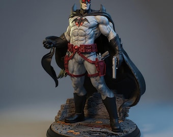 Modelo STL de Dark Vigilante Hero / Estatua a escala 1:6 / Archivos de impresión 3D precompatibles y no compatibles